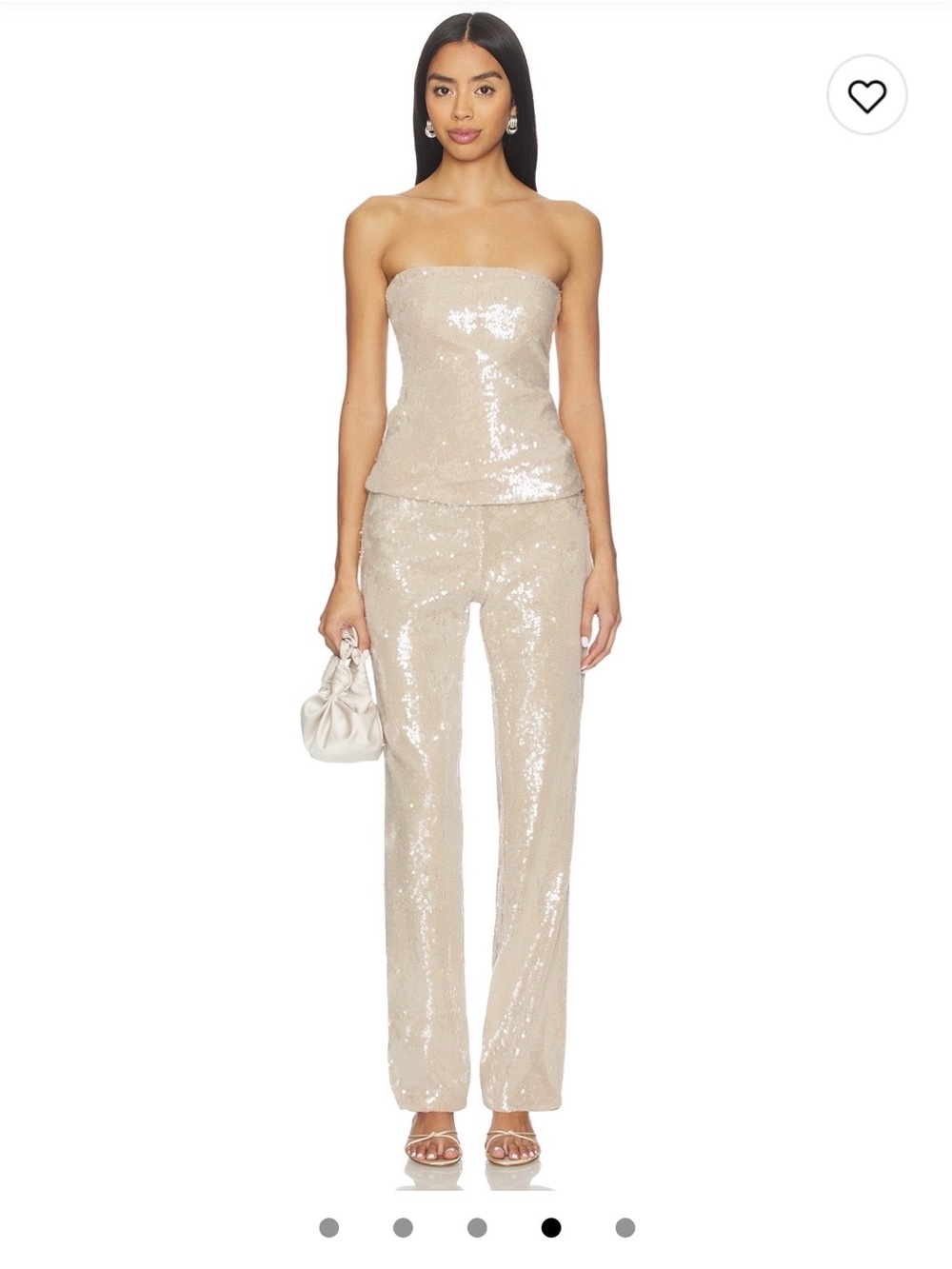 NWT! OW Collection Champagne Sequin Matching set (top/pants set)